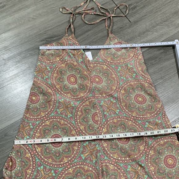 Aiala Boutique NWT Wide Leg Mandela Print Boho Spaghetti Straps Jumpsuit Onesize - Picture 10 of 12